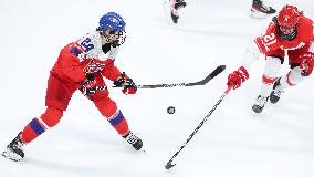 (BEIJING2022)CHINA-BEIJING-OLYMPIC WINTER GAMES-ICE HOCKEY-WOMEN'S PRELIMINARY-DENMARK VS CZECH REPUBLIC(CN)