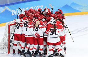 (BEIJING2022)CHINA-BEIJING-OLYMPIC WINTER GAMES-ICE HOCKEY-WOMEN'S PRELIMINARY-DENMARK VS CZECH REPUBLIC(CN)