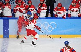 (BEIJING2022)CHINA-BEIJING-OLYMPIC WINTER GAMES-ICE HOCKEY-WOMEN'S PRELIMINARY-DENMARK VS CZECH REPUBLIC(CN)