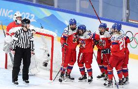 (BEIJING2022)CHINA-BEIJING-OLYMPIC WINTER GAMES-ICE HOCKEY-WOMEN'S PRELIMINARY-DENMARK VS CZECH REPUBLIC(CN)