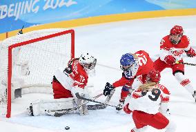 (BEIJING2022)CHINA-BEIJING-OLYMPIC WINTER GAMES-ICE HOCKEY-WOMEN'S PRELIMINARY-DENMARK VS CZECH REPUBLIC(CN)