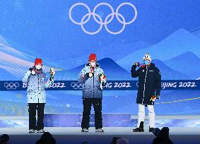 (BEIJING2022)CHINA-ZHANGJIAKOU-OLYMPIC WINTER GAMES-CROSS-COUNTRY SKIING-AWARDING CEREMONY (CN)