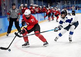 (BEIJING2022)CHINA-BEIJING-OLYMPIC WINTER GAMES-ICE HOCKEY-WOMEN'S PRELIMINARY-SWITZERLAND VS FINLAND (CN)