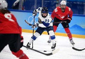 (BEIJING2022)CHINA-BEIJING-OLYMPIC WINTER GAMES-ICE HOCKEY-WOMEN'S PRELIMINARY-SWITZERLAND VS FINLAND (CN)