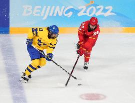 (BEIJING2022)CHINA-BEIJING-OLYMPIC WINTER GAMES-ICE HOCKEY-WOMEN'S PRELIMINARY-CHINA VS SWEDEN (CN)