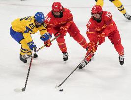 (BEIJING2022)CHINA-BEIJING-OLYMPIC WINTER GAMES-ICE HOCKEY-WOMEN'S PRELIMINARY-CHINA VS SWEDEN (CN)