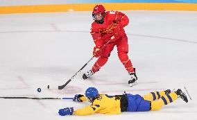 (BEIJING2022)CHINA-BEIJING-OLYMPIC WINTER GAMES-ICE HOCKEY-WOMEN'S PRELIMINARY-CHINA VS SWEDEN (CN)