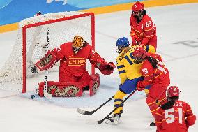 (BEIJING2022)CHINA-BEIJING-OLYMPIC WINTER GAMES-ICE HOCKEY-WOMEN'S PRELIMINARY-CHINA VS SWEDEN (CN)