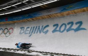 (BEIJING2022)CHINA-BEIJING-YANQING-OLYMPIC WINTER GAMES-LUGE-SABA KUMARITASHVILI-FEATURE (CN)