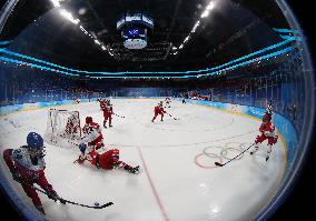 (BEIJING2022)CHINA-BEIJING-OLYMPIC WINTER GAMES-ICE HOCKEY-WOMEN'S PRELIMINARY-DENMARK VS CZECH REPUBLIC(CN)