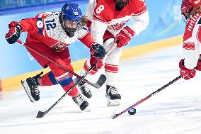 (BEIJING2022)CHINA-BEIJING-OLYMPIC WINTER GAMES-ICE HOCKEY-WOMEN'S PRELIMINARY-DENMARK VS CZECH REPUBLIC(CN)