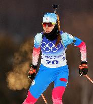 (BEIJING2022)CHINA-ZHANGJIAKOU-OLYMPIC WINTER GAMES-BIATHLON-WOMEN'S 15KM INDIVIDUAL (CN)