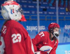 (BEIJING2022)CHINA-BEIJING-OLYMPIC WINTER GAMES-ICE HOCKEY-WOMEN'S PRELIMINARY-ROC VS CANADA