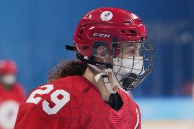 (BEIJING2022)CHINA-BEIJING-OLYMPIC WINTER GAMES-ICE HOCKEY-WOMEN'S PRELIMINARY-ROC VS CANADA