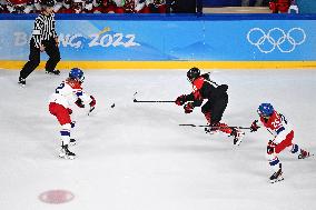 (BEIJING2022)CHINA-BEIJING-OLYMPIC WINTER GAMES-ICE HOCKEY-WOMEN'S PRELIMINARY-JPN VS CZE(CN)