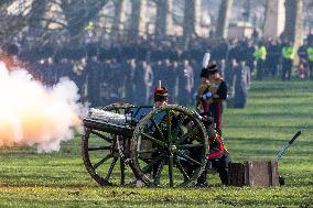 BRITAIN-LONDON-ACCESSION DAY-QUEEN ELIZABETH II-ROYAL GUN SALUTE