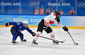 (BEIJING2022)CHINA-BEIJING-OLYMPIC WINTER GAMES-ICE HOCKEY-WOMEN'S PRELIMINARY-CANADA VS U.S. (CN)