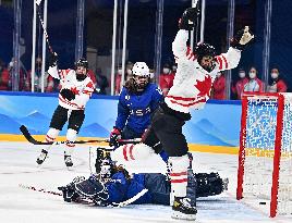 (BEIJING2022)CHINA-BEIJING-OLYMPIC WINTER GAMES-ICE HOCKEY-WOMEN'S PRELIMINARY-CANADA VS U.S. (CN)