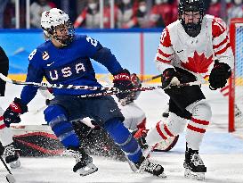 (BEIJING2022)CHINA-BEIJING-OLYMPIC WINTER GAMES-ICE HOCKEY-WOMEN'S PRELIMINARY-CANADA VS U.S. (CN)