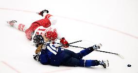 (BEIJING2022)CHINA-BEIJING-OLYMPIC WINTER GAMES-ICE HOCKEY-WOMEN'S PRELIMINARY-FIN VS ROC(CN)