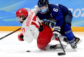 (BEIJING2022)CHINA-BEIJING-OLYMPIC WINTER GAMES-ICE HOCKEY-WOMEN'S PRELIMINARY-FIN VS ROC(CN)