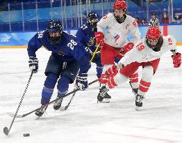 (BEIJING2022)CHINA-BEIJING-OLYMPIC WINTER GAMES-ICE HOCKEY-WOMEN'S PRELIMINARY-FIN VS ROC(CN)