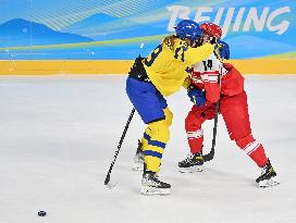 (BEIJING2022)CHINA-BEIJING-OLYMPIC WINTER GAMES-ICE HOCKEY-WOMEN'S PRELIMINARY-  SWEDEN VS  DENMARK (CN)