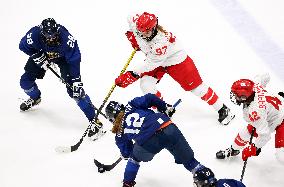 (BEIJING2022)CHINA-BEIJING-OLYMPIC WINTER GAMES-ICE HOCKEY-WOMEN'S PRELIMINARY-FIN VS ROC(CN)