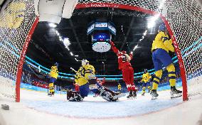 (BEIJING2022)CHINA-BEIJING-OLYMPIC WINTER GAMES-ICE HOCKEY-WOMEN'S PRELIMINARY- SWEDEN VS DENMARK (CN)