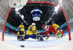 (BEIJING2022)CHINA-BEIJING-OLYMPIC WINTER GAMES-ICE HOCKEY-WOMEN'S PRELIMINARY- SWEDEN VS DENMARK (CN)