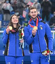 (BEIJING2022)CHINA-BEIJING-WINTER OLYMPIC GAMES-CURLING-MIXED DOUBLES-AWARDING CEREMONY (CN)