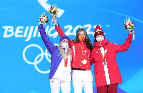 (BEIJING2022)CHINA-ZHANGJIAKOU-OLYMPIC WINTER GAMES-WOMEN'S FREESKI BIG AIR-AWARDING CEREMONY (CN)