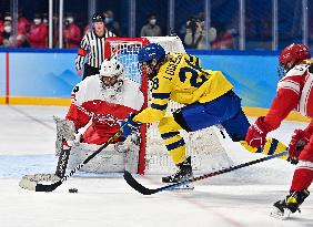 (BEIJING2022)CHINA-BEIJING-OLYMPIC WINTER GAMES-ICE HOCKEY-WOMEN'S PRELIMINARY- SWEDEN VS DENMARK(CN)