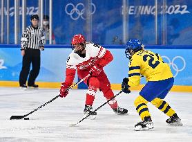 (BEIJING2022)CHINA-BEIJING-OLYMPIC WINTER GAMES-ICE HOCKEY-WOMEN'S PRELIMINARY- SWEDEN VS DENMARK(CN)