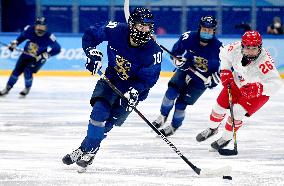 (BEIJING2022)CHINA-BEIJING-OLYMPIC WINTER GAMES-ICE HOCKEY-WOMEN'S PRELIMINARY-FIN VS ROC(CN)