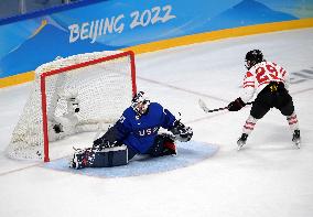 (BEIJING2022)CHINA-BEIJING-OLYMPIC WINTER GAMES-ICE HOCKEY-WOMEN'S PRELIMINARY-CANADA VS U.S. (CN)