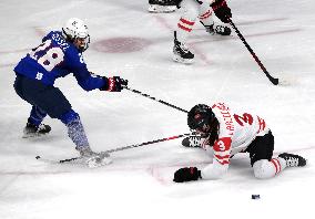 (BEIJING2022)CHINA-BEIJING-OLYMPIC WINTER GAMES-ICE HOCKEY-WOMEN'S PRELIMINARY-CANADA VS U.S. (CN)