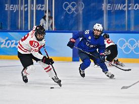 (BEIJING2022)CHINA-BEIJING-OLYMPIC WINTER GAMES-ICE HOCKEY-WOMEN'S PRELIMINARY-CANADA VS U.S. (CN)