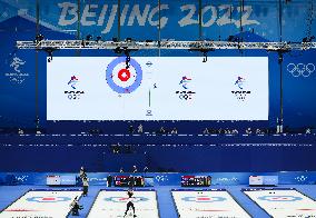 (BEIJING2022)CHINA-BEIJING-OLYMPIC WINTER GAMES-CURLING-MIXED DOUBLES-BRONZE MEDAL GAME (CN)