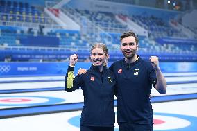 (BEIJING2022)CHINA-BEIJING-OLYMPIC WINTER GAMES-CURLING-MIXED DOUBLES-BRONZE MEDAL GAME (CN)