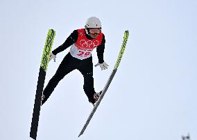 (BEIJING2022) CHINA-ZHANGJIAKOU-OLYMPIC WINTER GAMES-NORDIC COMBINED-SKI JUMPING COMPETITION ROUND (CN)