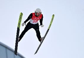 (BEIJING2022) CHINA-ZHANGJIAKOU-OLYMPIC WINTER GAMES-NORDIC COMBINED-SKI JUMPING COMPETITION ROUND (CN)