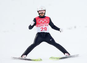 (BEIJING2022) CHINA-ZHANGJIAKOU-OLYMPIC WINTER GAMES-NORDIC COMBINED-SKI JUMPING COMPETITION ROUND (CN)