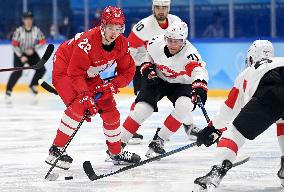 (BEIJING2022)CHINA-BEIJING-OLYMPIC WINTER GAMES-ICE HOCKEY-MEN'S PRELIMINARY- ROC VS  SUI(CN)