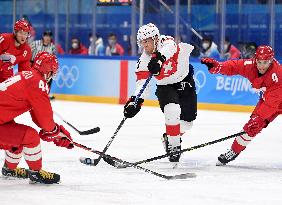 (BEIJING2022)CHINA-BEIJING-OLYMPIC WINTER GAMES-ICE HOCKEY-MEN'S PRELIMINARY- ROC VS  SUI(CN)