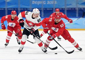 (BEIJING2022)CHINA-BEIJING-OLYMPIC WINTER GAMES-ICE HOCKEY-MEN'S PRELIMINARY- ROC VS  SUI(CN)