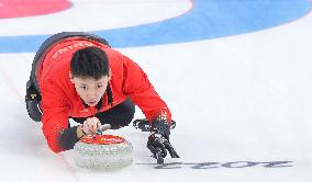 (BEIJING2022)CHINA-BEIJING-WINTER OLYMPIC GAMES-CURLING-MEN'S ROUND ROBIN-CHN vs SWE  (CN)