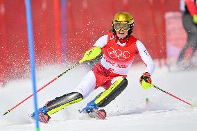 (BEIJING2022)CHINA-BEIJING-OLYMPIC WINTER GAMES-ALPINE SKIING-WOMEN'S SLALOM (CN)