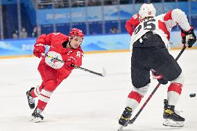 (BEIJING2022)CHINA-BEIJING-OLYMPIC WINTER GAMES-ICE HOCKEY-MEN'S PRELIMINARY- ROC VS  SUI(CN)