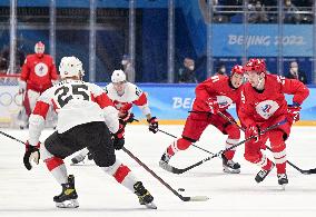 (BEIJING2022)CHINA-BEIJING-OLYMPIC WINTER GAMES-ICE HOCKEY-MEN'S PRELIMINARY- ROC VS  SUI(CN)
